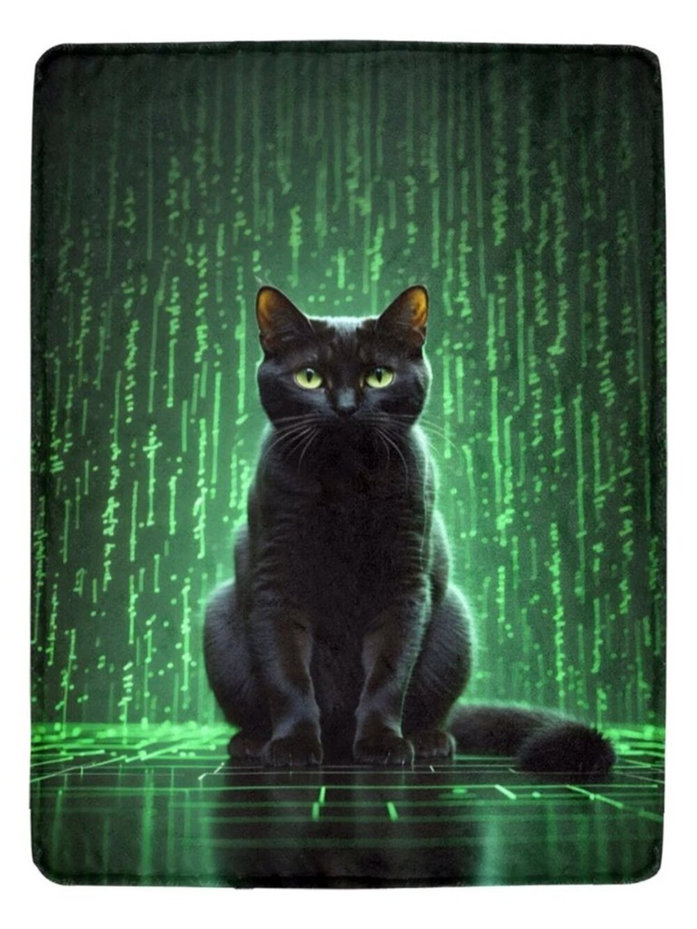 Matrix Black Cat Ultra-Soft Micro Fleece Blanket